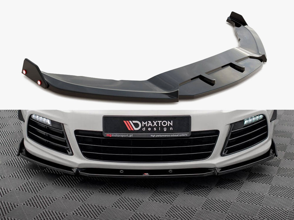 Front Splitter V.3 + Flaps compatible with Volkswagen Scirocco R Mk3