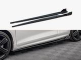Side Skirts Diffusers V.2 + Flaps compatible with Volkswagen Scirocco R Mk3