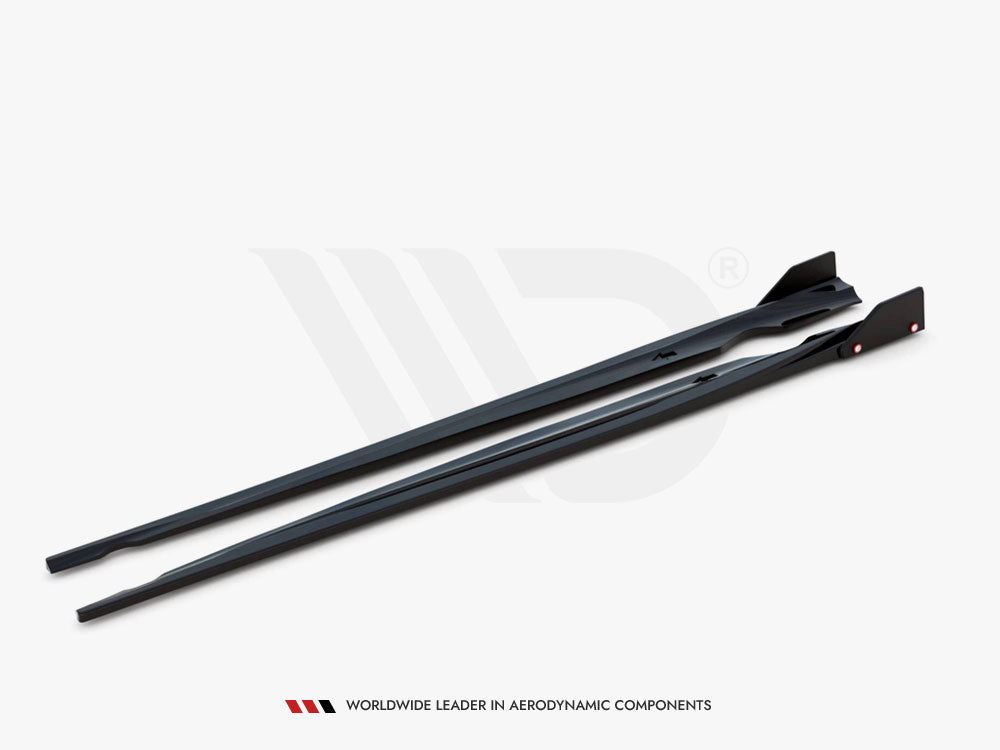 Side Skirts Diffusers V.2 + Flaps compatible with Volkswagen Scirocco R Mk3