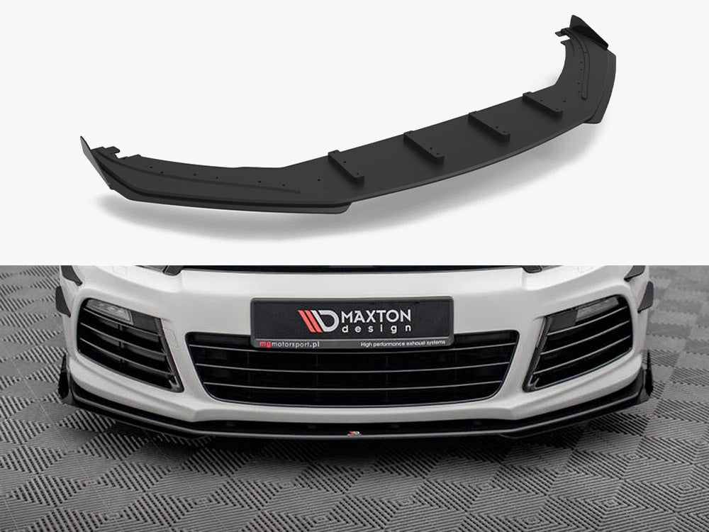 Street PRO Front Splitter + Flaps compatible with Volkswagen Scirocco R Mk3