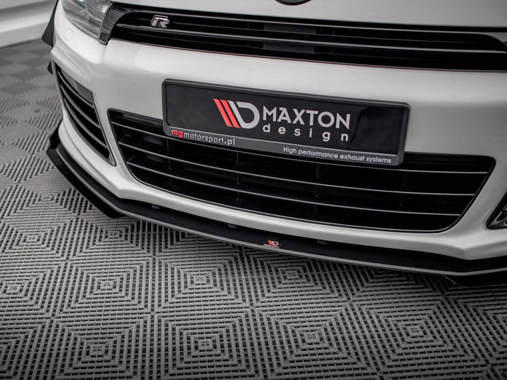 Street PRO Front Splitter + Flaps compatible with Volkswagen Scirocco R Mk3