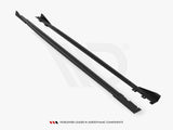 Street PRO Side Skirts Diffusers + Flaps compatible with Volkswagen Scirocco R Mk3