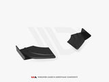 Street Pro Rear Side Splitters + Flaps compatible with Volkswagen Scirocco R Mk3
