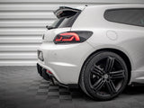 Street Pro Rear Side Splitters + Flaps compatible with Volkswagen Scirocco R Mk3