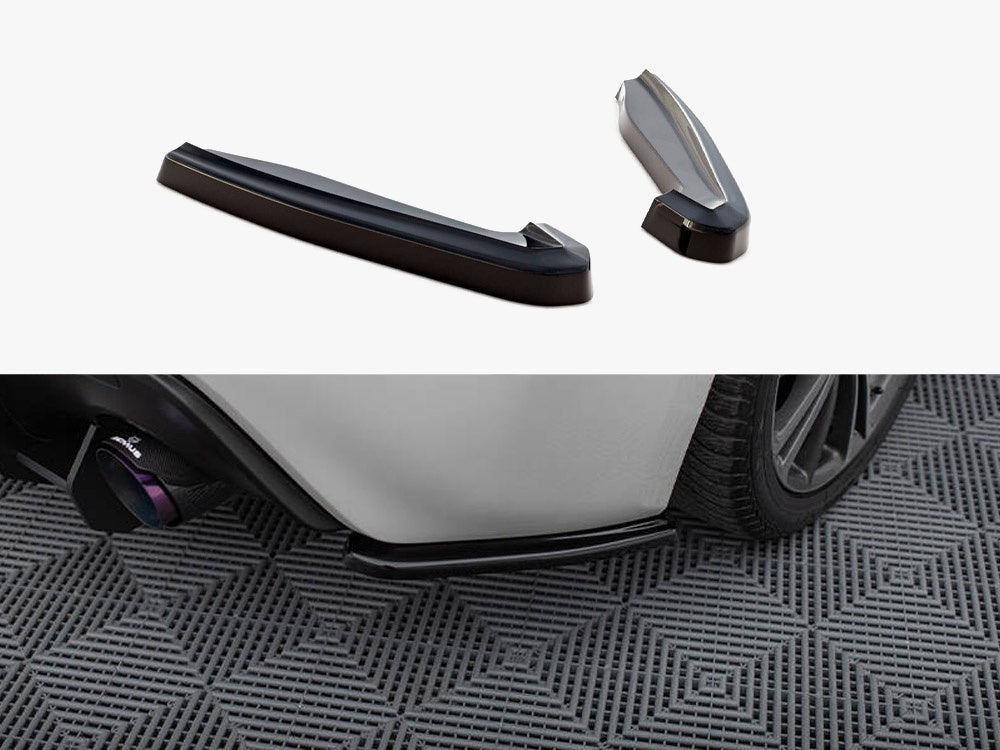 Rear Side Splitters V.1 compatible with Subaru BRZ Mk1 / Mk1 Facelift - Carbon Look