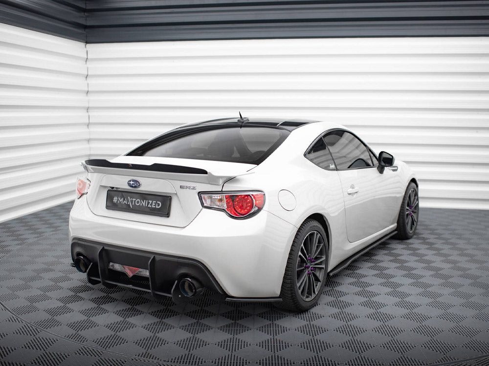 Rear Side Splitters V.1 compatible with Subaru BRZ Mk1 / Mk1 Facelift - Carbon Look