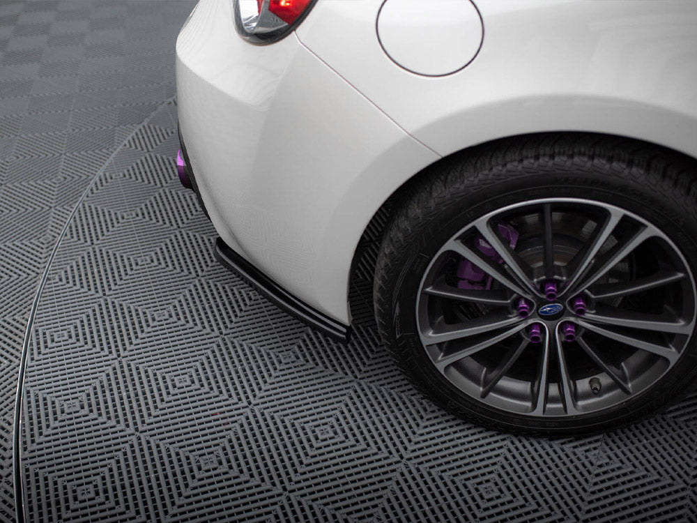 Rear Side Splitters V.1 compatible with Subaru BRZ Mk1 / Mk1 Facelift - Carbon Look