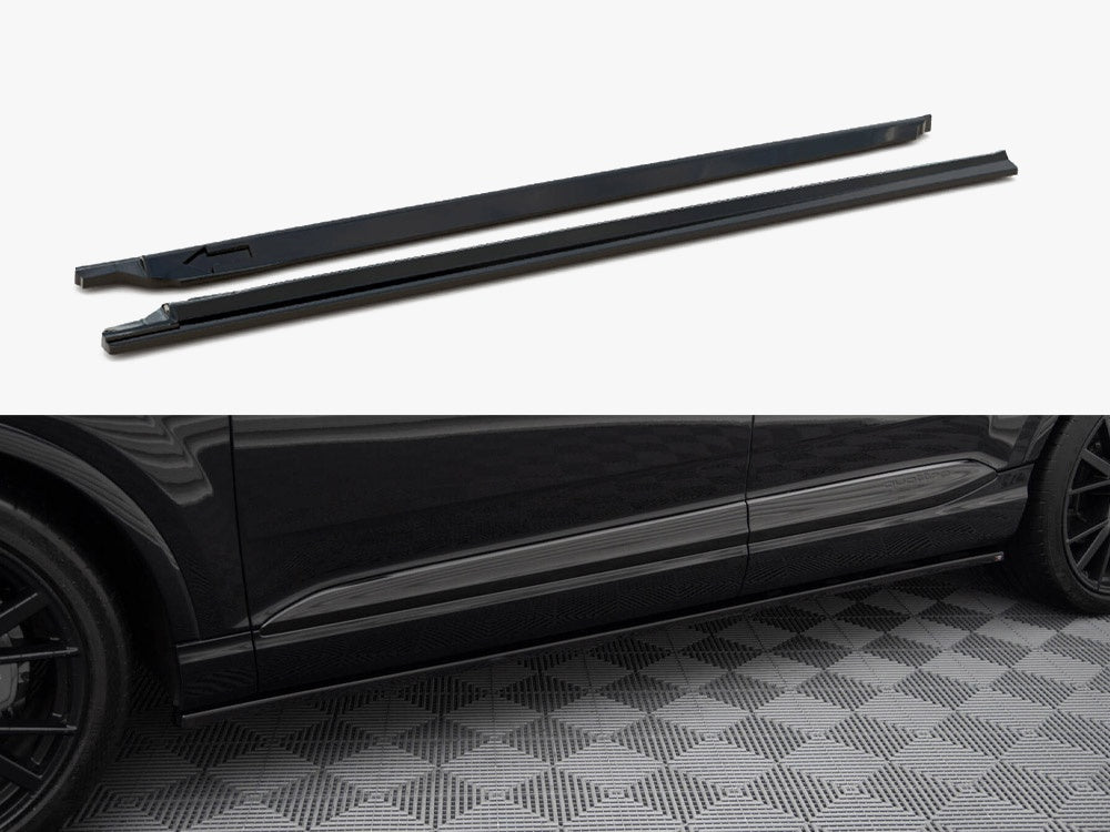 Side Skirts Diffusers V.2 compatible with Audi SQ7 / Q7 S Line Mk2