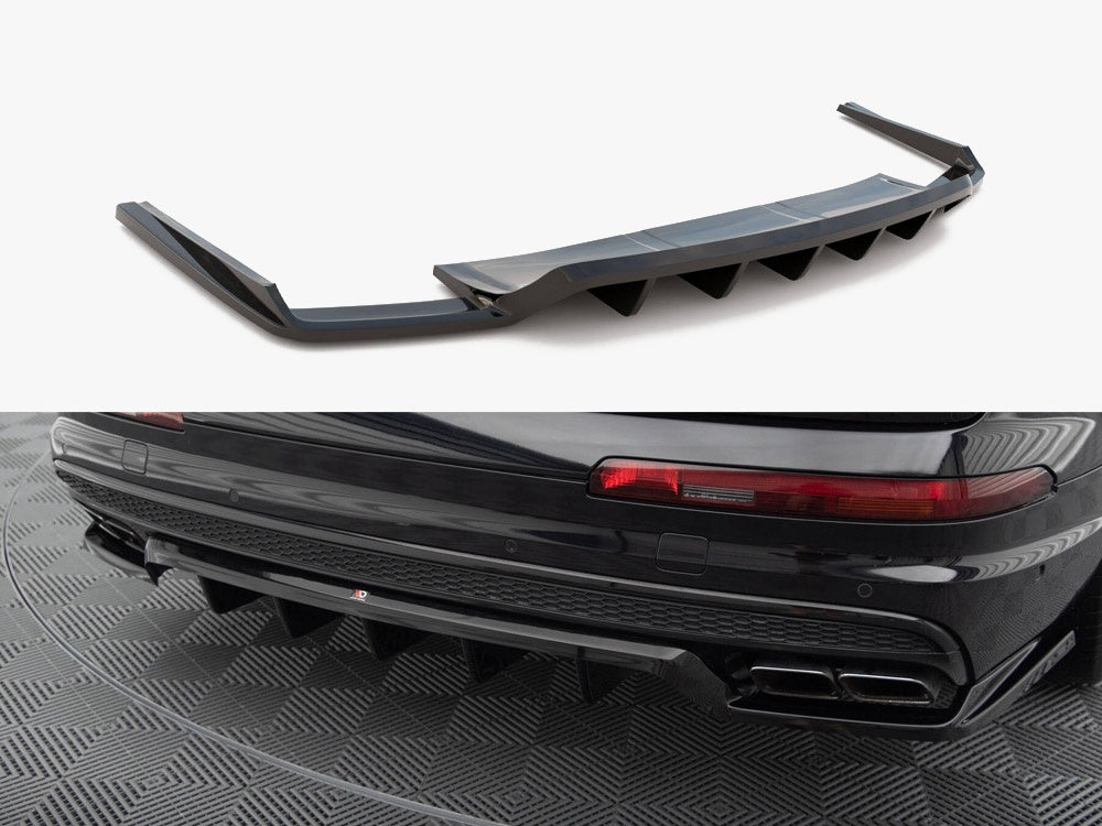 Central Rear Splitter (Vertical Bars) compatible with Audi SQ7 Mk2