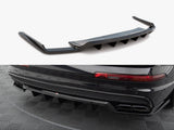 Central Rear Splitter (Vertical Bars) compatible with Audi SQ7 Mk2