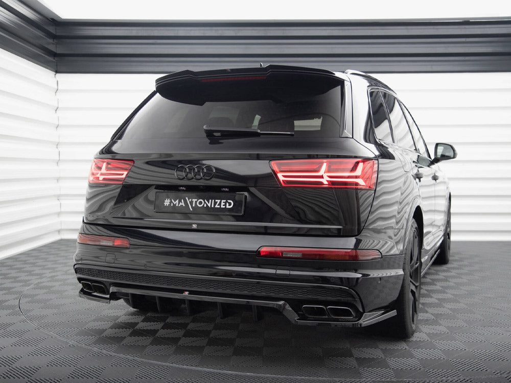 Central Rear Splitter (Vertical Bars) compatible with Audi SQ7 Mk2