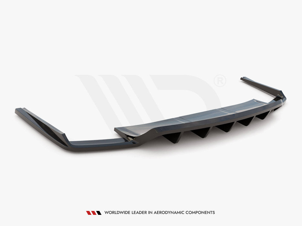 Central Rear Splitter (Vertical Bars) compatible with Audi SQ7 Mk2