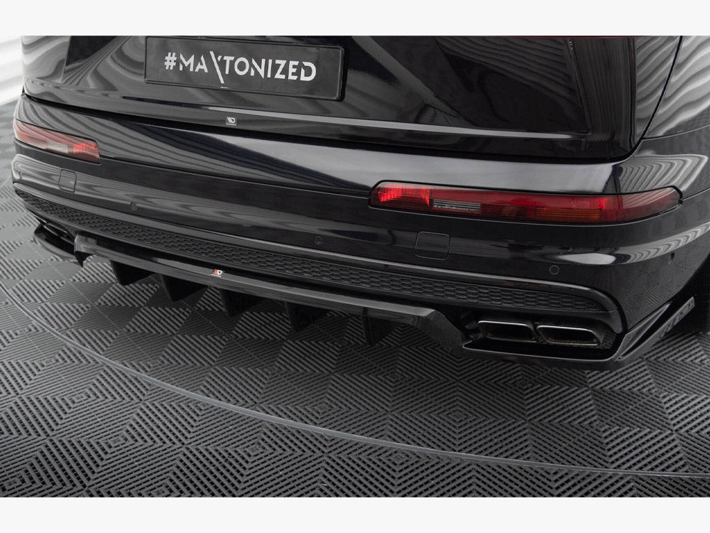 Central Rear Splitter (Vertical Bars) compatible with Audi SQ7 Mk2