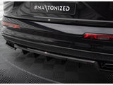 Central Rear Splitter (Vertical Bars) compatible with Audi SQ7 Mk2