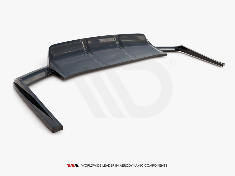 Central Rear Splitter (Vertical Bars) compatible with Audi SQ7 Mk2