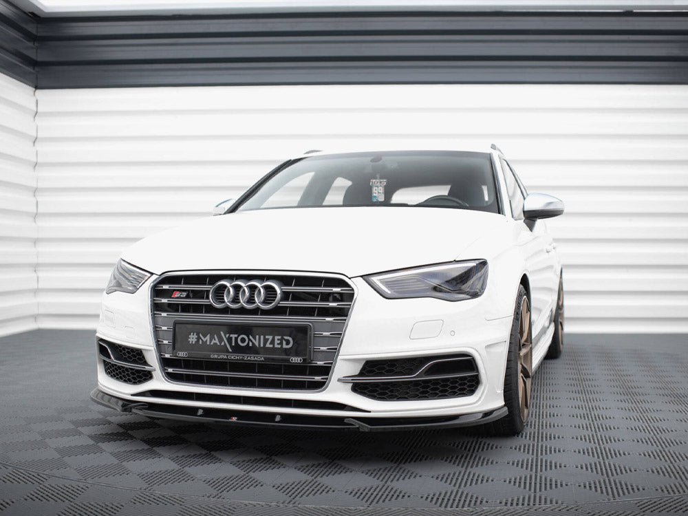 Front Splitter V.2 compatible with Audi S3 / A3 S Line Sportback / Hatchback 8V