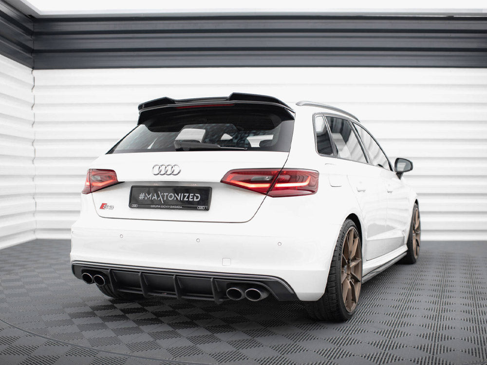 Street PRO Rear Diffuser compatible with Audi S3 Sportback / Hatchback 8V