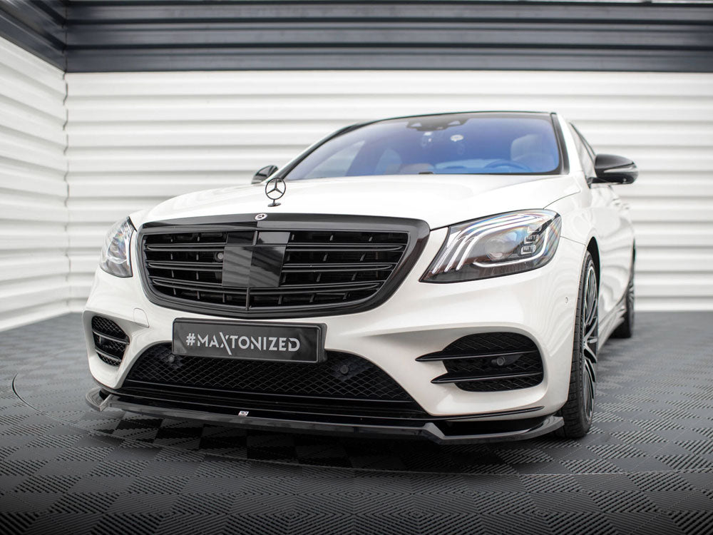 Front Splitter V.1 compatible with Mercedes-Benz S AMG Line W222 Facelift