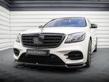 Front Splitter V.1 compatible with Mercedes-Benz S AMG Line W222 Facelift