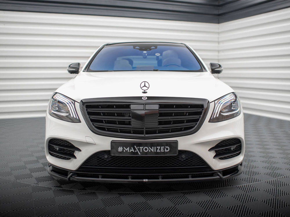 Front Splitter V.2 compatible with Mercedes-Benz S AMG Line W222 Facelift