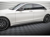 Side Skirt Diffusers compatible with Mercedes-Benz S Long AMG Line W222