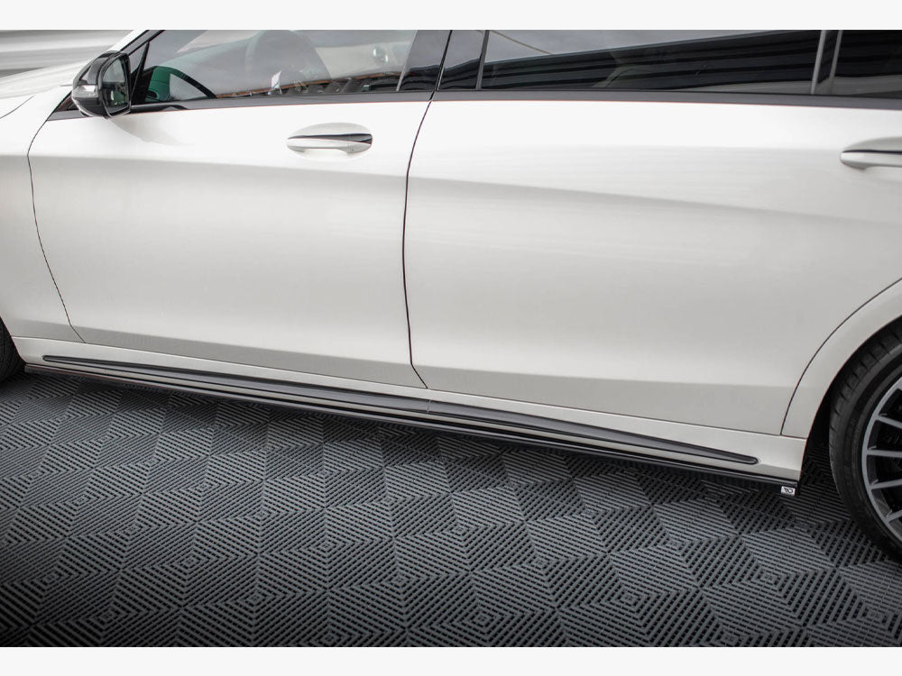 Side Skirt Diffusers compatible with Mercedes-Benz S Long AMG Line W222