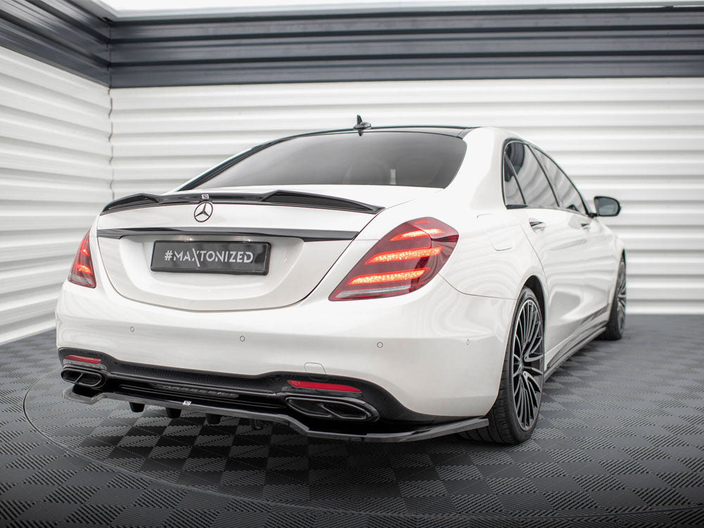 Rear Splitter (Vertical Bars) compatible with Mercedes-Benz S AMG Line W222 Facelift