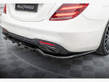 Rear Splitter (Vertical Bars) compatible with Mercedes-Benz S AMG Line W222 Facelift