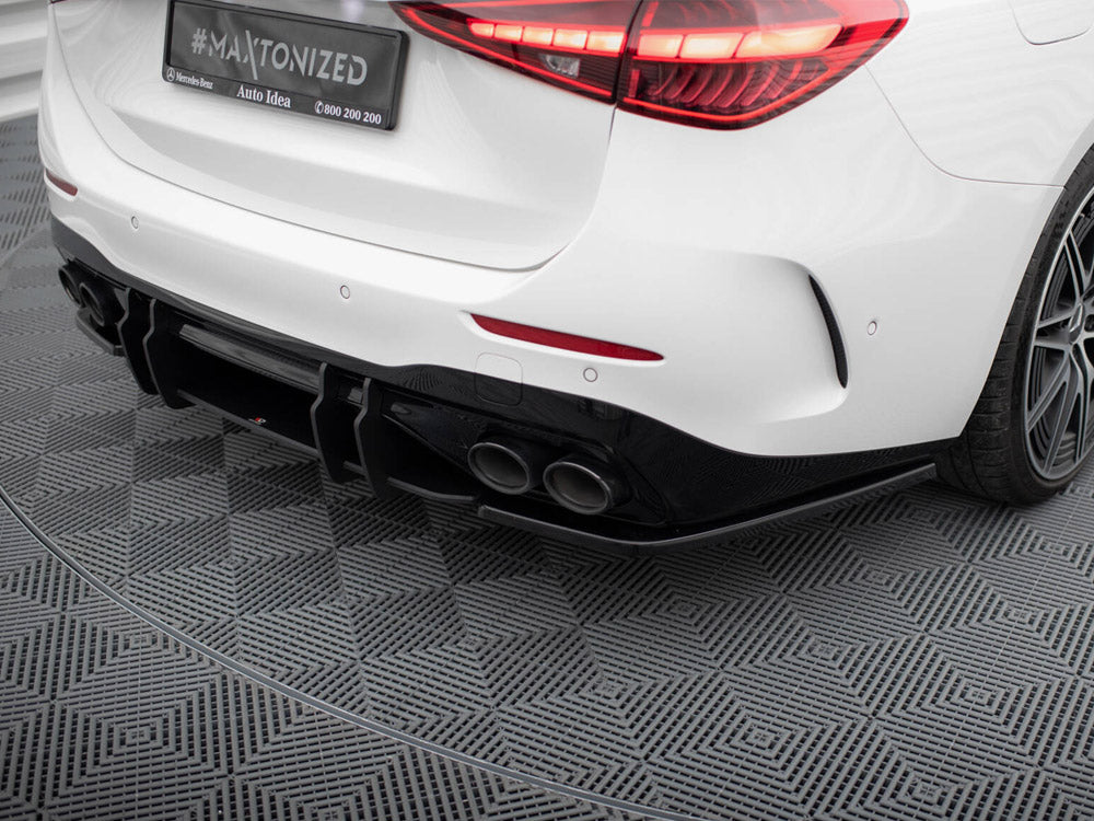 Rear Side Splitters compatible with Mercedes-Benz C AMG Line / 43 AMG W206
