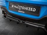 Central Rear Splitter (Vertical Bars) V.1 + Flaps compatible with Toyota GR86 Mk1