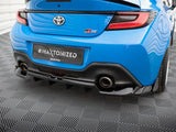 Central Rear Splitter (Vertical Bars) V.1 + Flaps compatible with Toyota GR86 Mk1