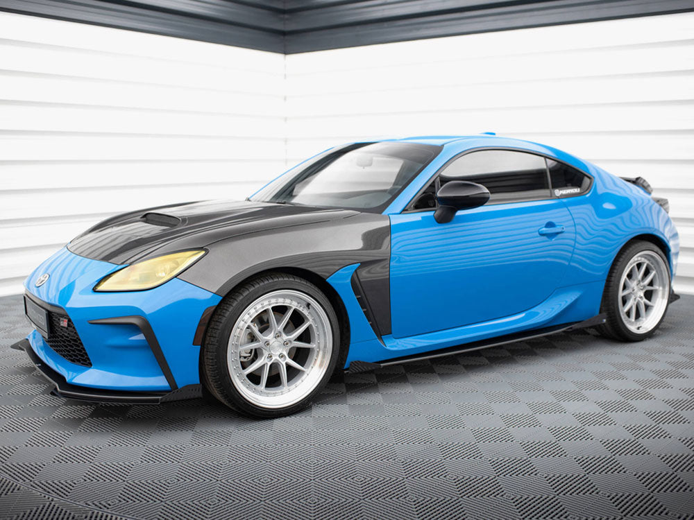 Street PRO Side Skirts Diffusers V.1 + Flaps compatible with Toyota GR86 Mk1