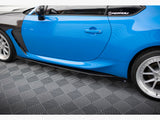 Street PRO Side Skirts Diffusers V.1 + Flaps compatible with Toyota GR86 Mk1
