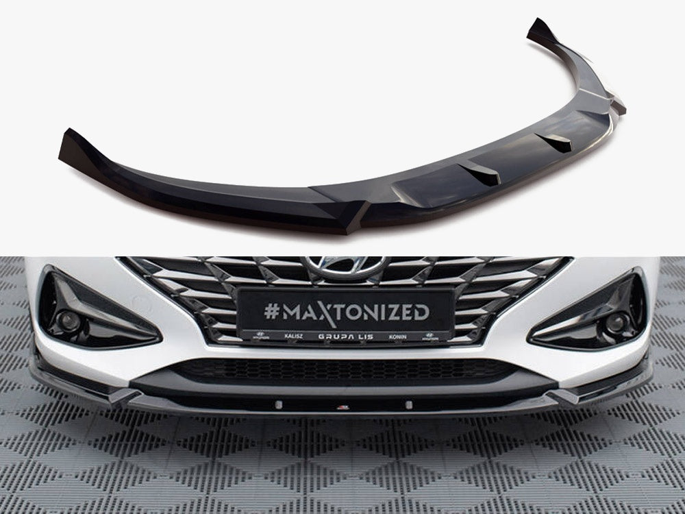 Front Splitter V.2 compatible with Hyundai i30 Mk3 Facelift
