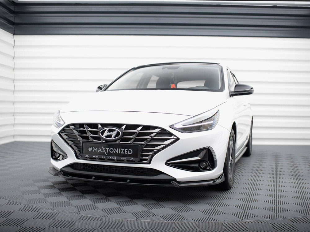 Front Splitter V.2 compatible with Hyundai i30 Mk3 Facelift
