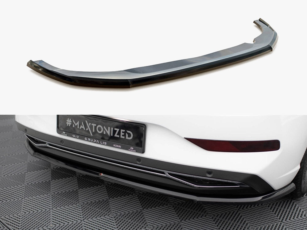 Central Rear Splitter compatible with Hyundai i30 Mk3 Facelift