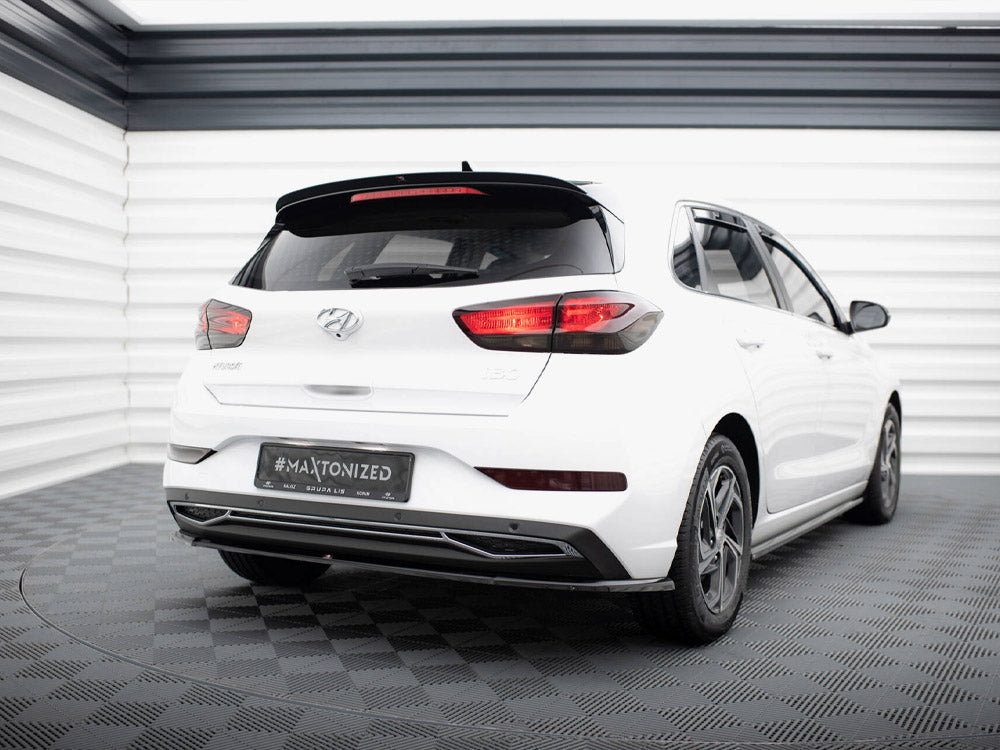 Central Rear Splitter compatible with Hyundai i30 Mk3 Facelift