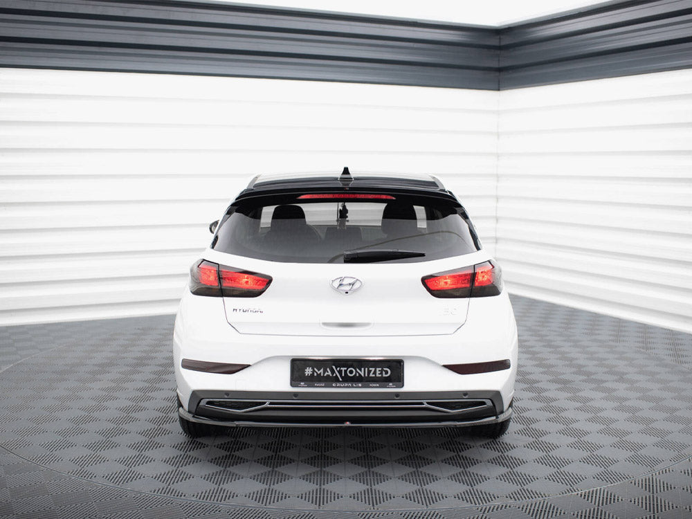 Central Rear Splitter compatible with Hyundai i30 Mk3 Facelift