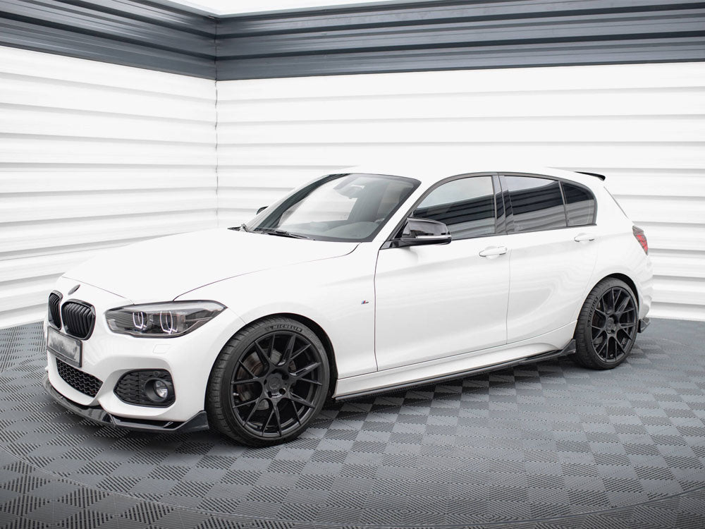 Side Skirts Diffusers V.3 CSL Look compatible with BMW 1 M-Pack / M140i F20 Facelift