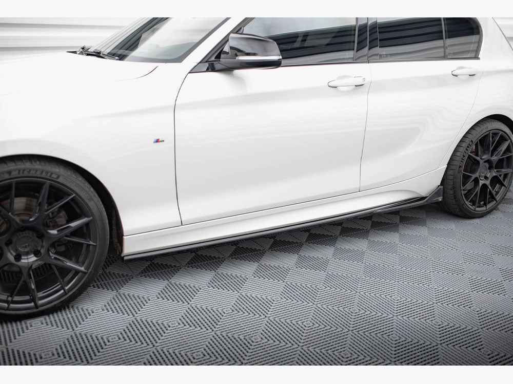 Side Skirts Diffusers V.3 CSL Look compatible with BMW 1 M-Pack / M140i F20 Facelift