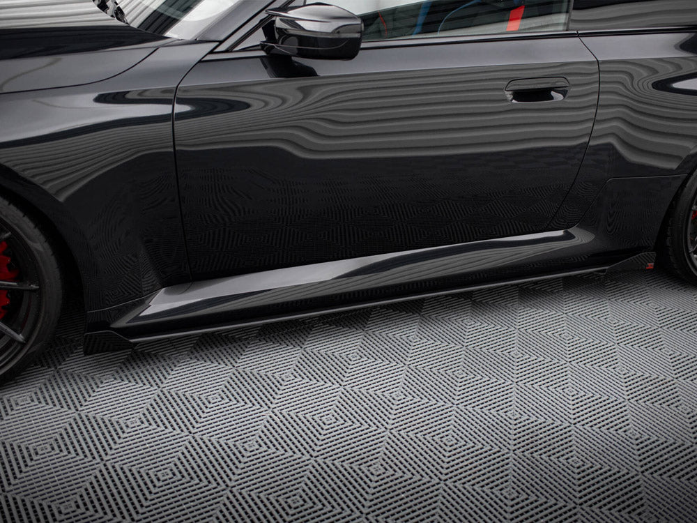 Street PRO Side Skirts Diffusers V.1 + Flaps compatible with BMW M2 G87