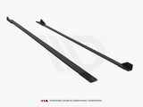 Street PRO Side Skirts Diffusers V.1 + Flaps compatible with BMW M2 G87