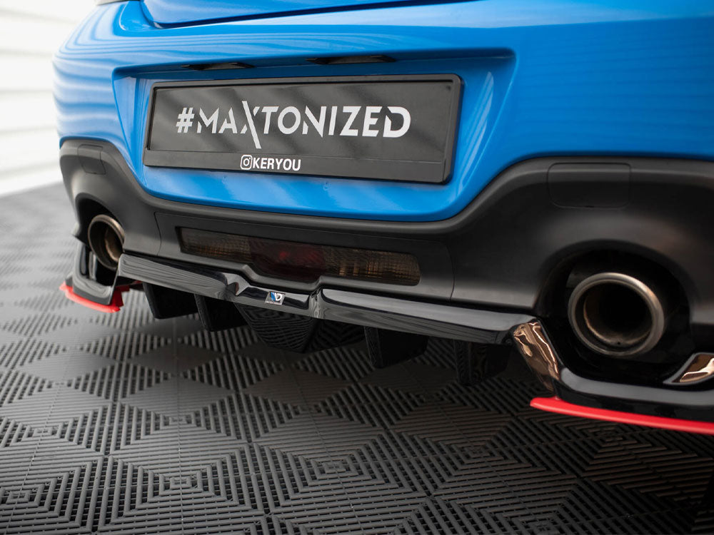 Central Rear Splitter (Vertical Bars) V.2 compatible with Toyota GR86 Mk1