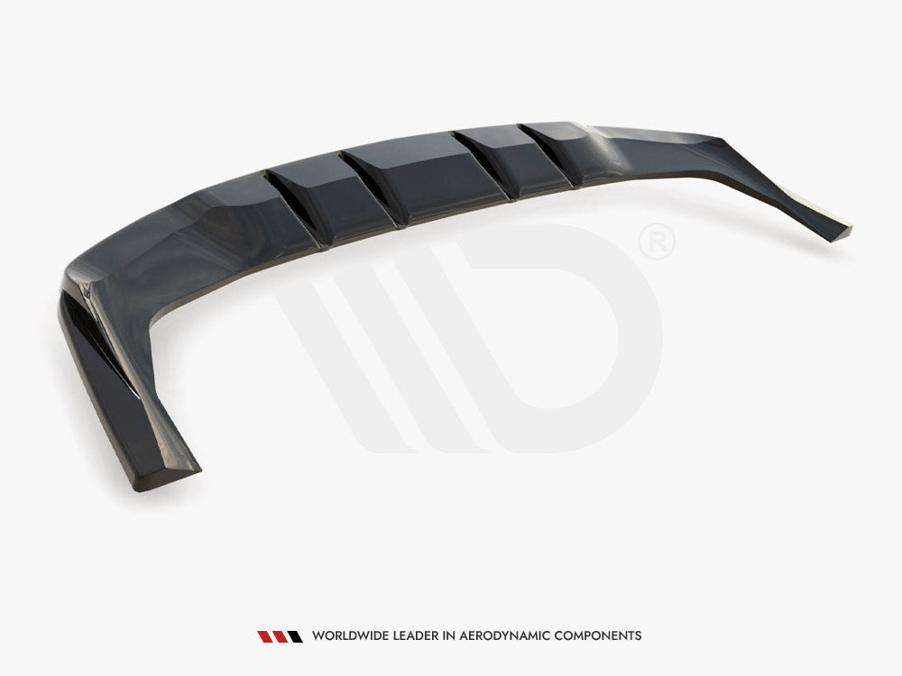 Rear Splitter (Vertical Bars) compatible with Mercedes-Benz GLE Coupe AMG Line C167 / C167 Facelift
