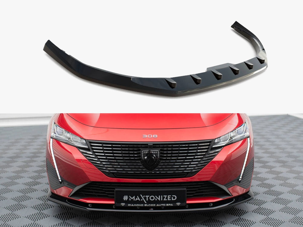 Front Splitter V.1 compatible with Peugeot 308 Mk3