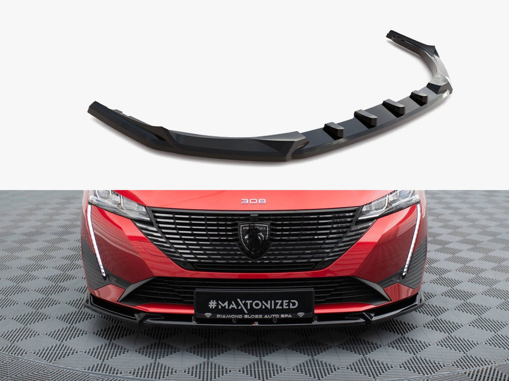 Front Splitter V.2 compatible with Peugeot 308 Mk3