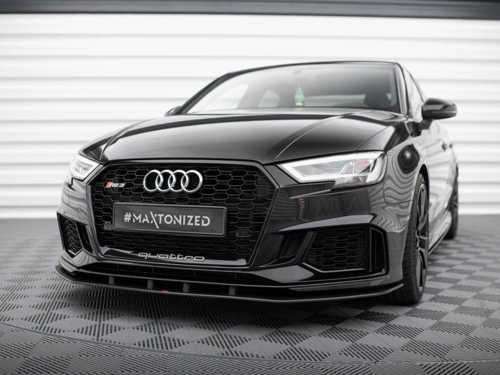 Street PRO Front Splitter compatible with Audi RS 3 Sedan 8V Facelift