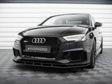 Street PRO Front Splitter compatible with Audi RS 3 Sedan 8V Facelift