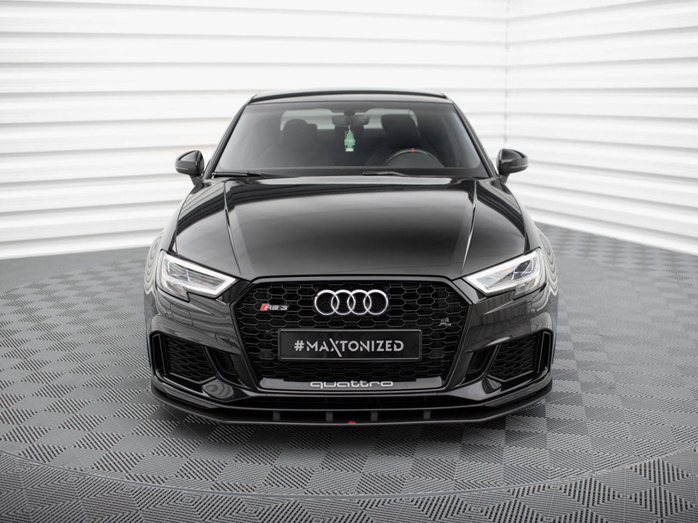 Street PRO Front Splitter compatible with Audi RS 3 Sedan 8V Facelift