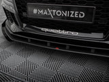 Street PRO Front Splitter V.1 + Flaps compatible with Audi RS 3 Sedan 8V Facelift